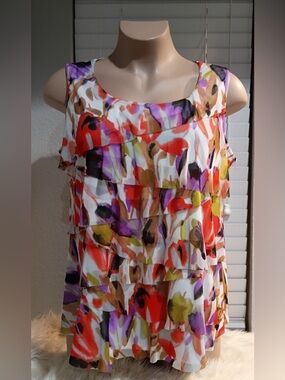 Roz & Ali Women’s 2X SleevelessTop